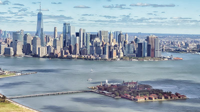 Ellis Island and Lower Manhattan