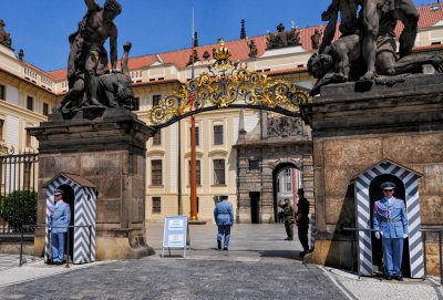 Royal Guards at Prague Castle Gate
