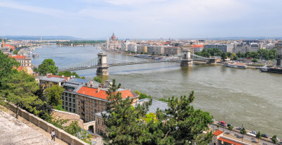 View from Gellert Hill to the Danube