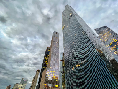 View of some of the buildings in Hudson Yards