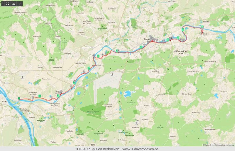Day 6 - Mainz Kostheim-Mhlheim am Main (62 km)