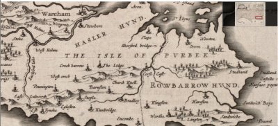 Isle of Purbeck Map 1645