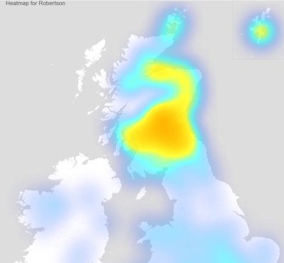 Robertson Heatmap UK