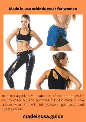 Made in usa Athletic wear for women