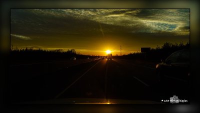 Sunset from car coming home from Toronto _DSC1896.jpg