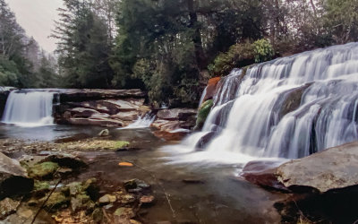 French Broad and Shoal Creek Falls