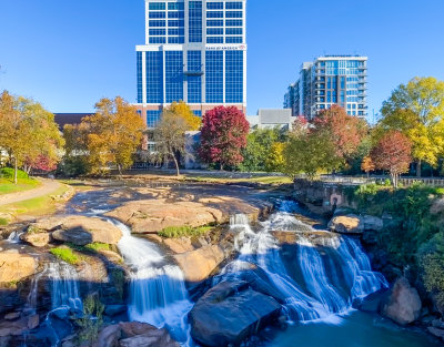 Reedy River Falls in Greenville