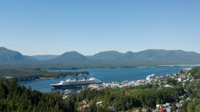 Disney Wonder in Ketchikan drone