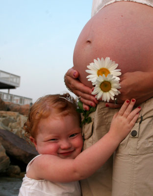 Mommy with belly  flower and Mallory 5.jpg