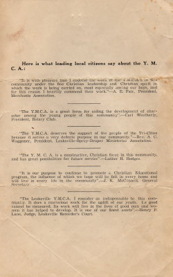 Opening of the new Leaksville YMCA September 7, 1936