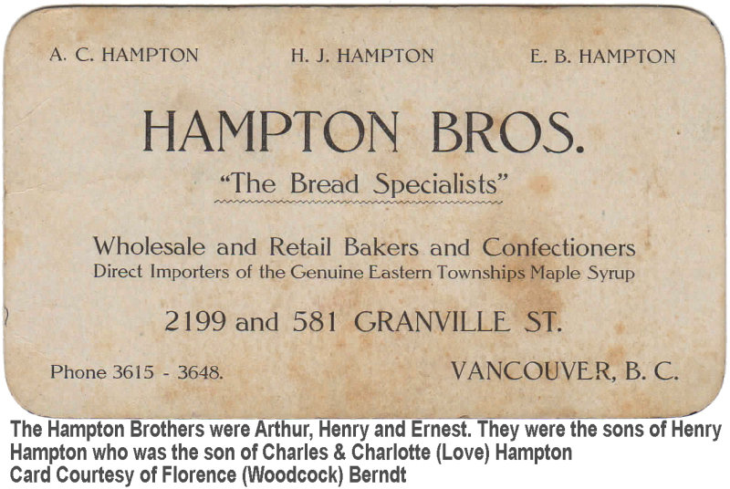 Hampton Bros Bakery, Vancouver, BC Canada
