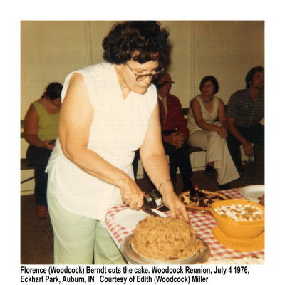 Florence (Woodcock) Berndt 1976 Woodcock Reunion