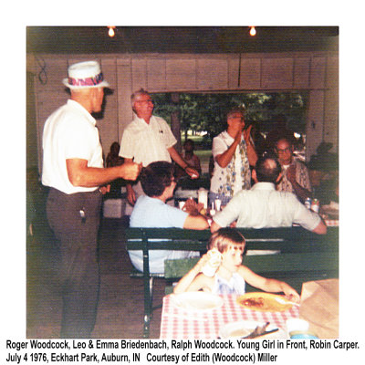 Roger, Leo & Emma Briedenbach, Ralph 1976 Woodcock Reunion