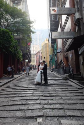Bride and Groom - photobomb