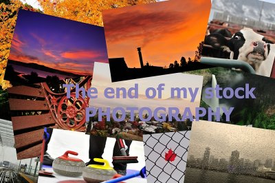 The end of my stock photography