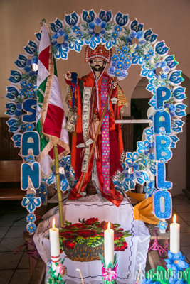 Altar for San Pablo in Ocumicho