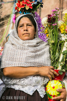 Lady in the procession