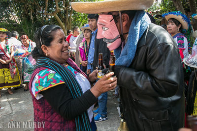 Offering the viejo beer