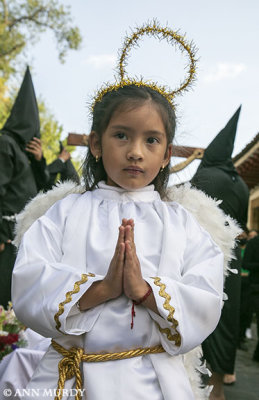 Angel girl in procession