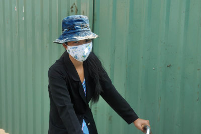 Vietnam girl on a bike