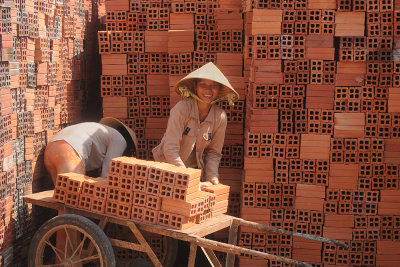 Lady's in a brick factory