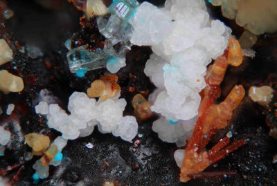 Fluorite and blue Schulenbergite