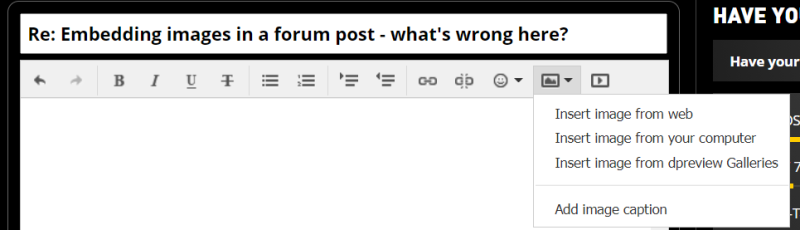 DPReview image options