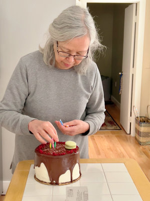 Elizabeth and cake