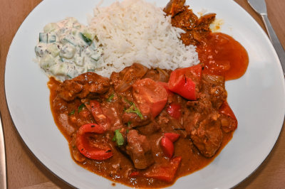 Lamb and Red Pepper Curry