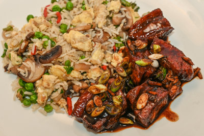 Red-Cooked Pork with Egg Fried Rice