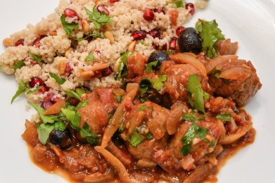 Morrocan Meatball Tagine with Lemon and Olives