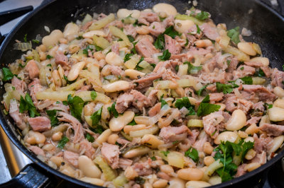 Ham, Fennel and Beans