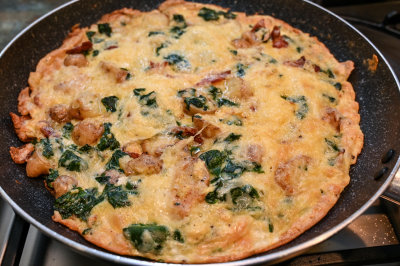 Bacon, Spinach and Gruyre Frittata