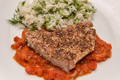 Sesame Tuna withTomatoes