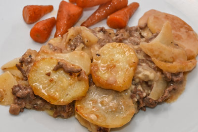 Mince and Potato Hotpot