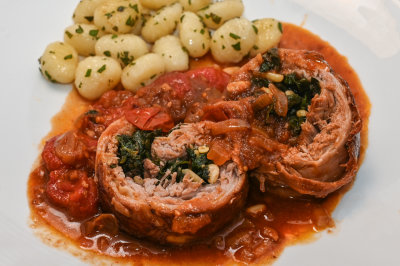 Slow-Roast Breast of Lamb with Gnocchi