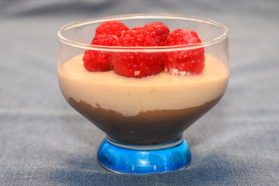 Dark and White Chocolate Mousse