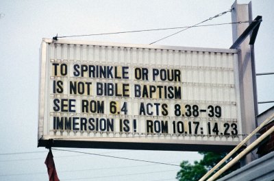 Bible verse sign, Tennessee
