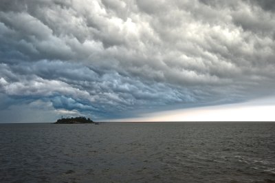 Knife Island storm cloud