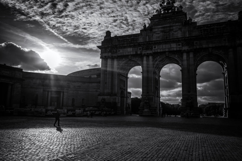 The memorial arch of the Cinquentenaire Park