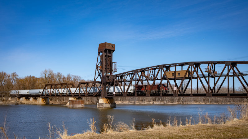 Canadian Pacific Crossing the Mississippi, Hastings Minnesota