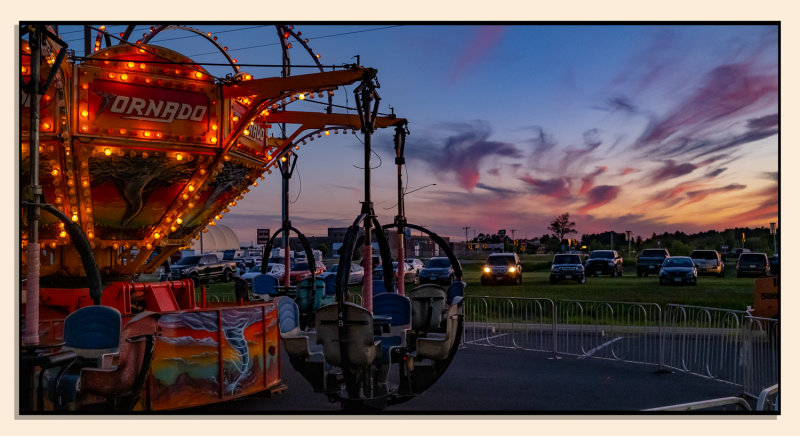 Sunset and Carnival Lights