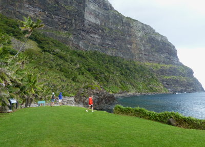 base of Mt Lidgbird from Little Island track, Lord Howe Island, NSW