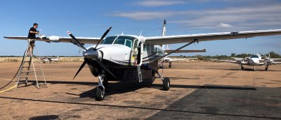 Burketown Airport, refuelling stop