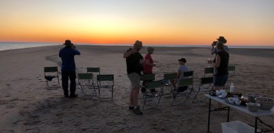 Sunset on sandbar, Gulf of Carpentaria, QLD