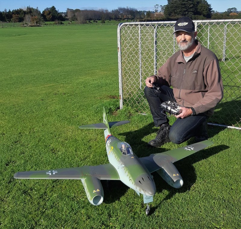 Alastair and his 262 after the maiden.jpg