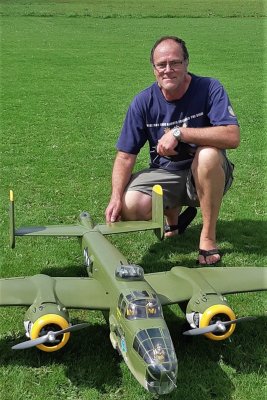 Alan and his newly maidened B-25, IMG-20190316-WA0005 (3).jpg