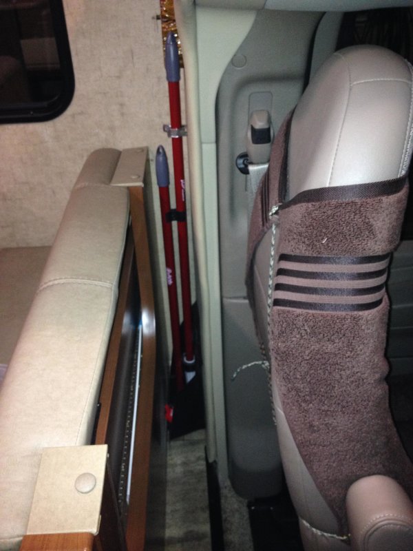 Broom & dustpan storage