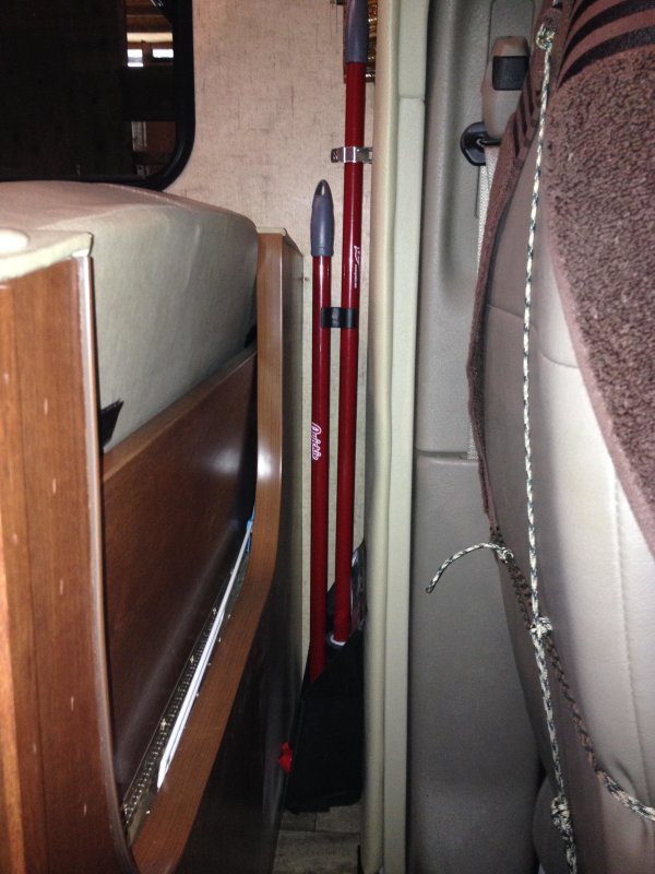 Broom & dustpan storage