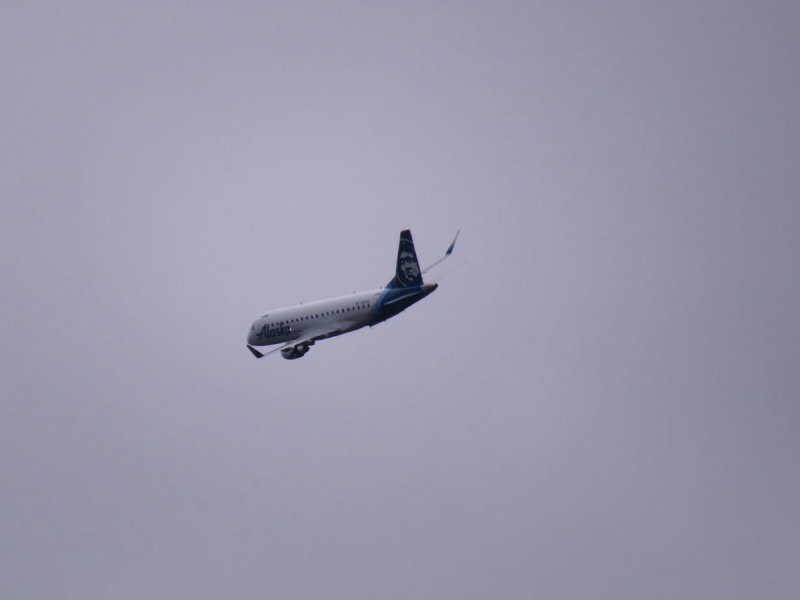 Alaska Airlines 737 flyby